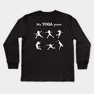 My Yoga Poses Kids Long Sleeve T-Shirt